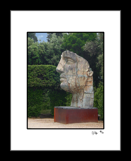 Face in the Gardens - Boboli Gardens (FlorenceFace001) - Damian Kolbay Photography