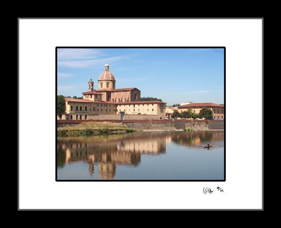 Rowing along the Arno River (FlorenceRow002) - Damian Kolbay Photography