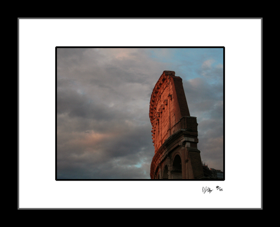 Breaking Storm #1 - Rome, Italy (RomeColoSunset004) - Damian Kolbay Photography