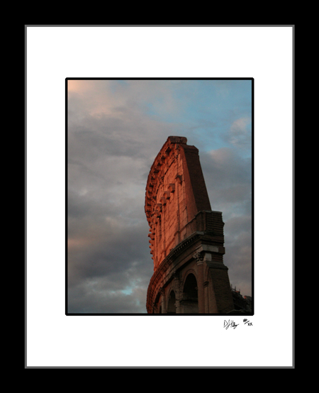 Breaking Storm #2 - Rome, Italy (RomeColoSunset005) - Damian Kolbay Photography
