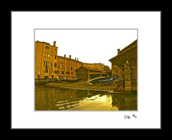 Gondola Boatyard - Venice, Italy (7228_BoatYard) - Damian Kolbay Photography