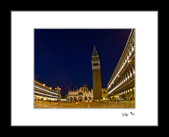 Piazza San Marco at Night - Venice, Italy (7277_NightSanMarco2) - Damian Kolbay Photography