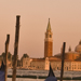 Italy Picture Sunset Gondolas