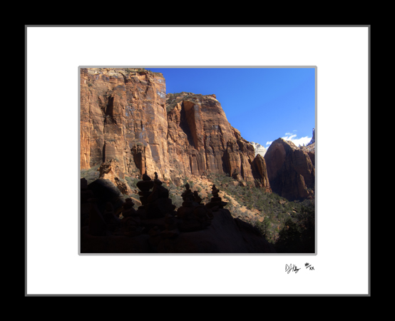 Cairons in the Dark - Zion National Park (Cairons) - Damian Kolbay Photography