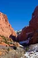Kolob Canyons Sun and Snow - Damian Kolbay Photography