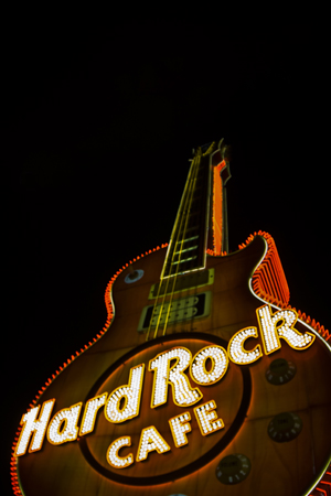 Looking up at the Hard Rock Cafe Guitar - Color - IMG_3720